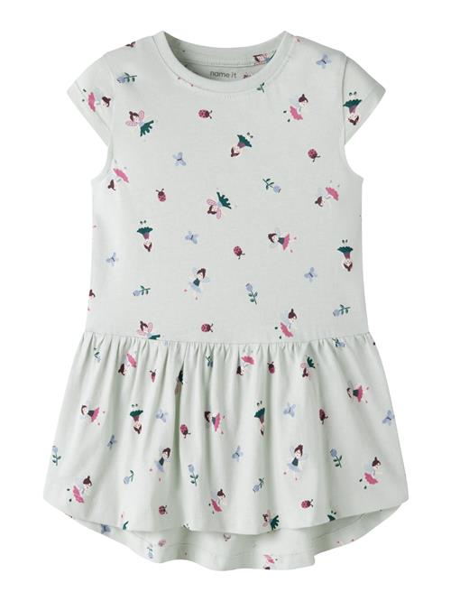 NAME IT Kjole Vigga Pale Aqua Fairy Garden