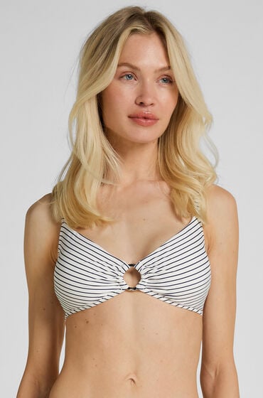 Hunkemöller Bikinitop Stripes Hvid