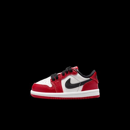 Jordan 1 Retro Low "Chicago"-sko til babyer/småbørn - rød