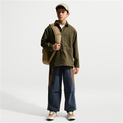 Vævede Nike Tech-bukser til større børn (drenge) - blå