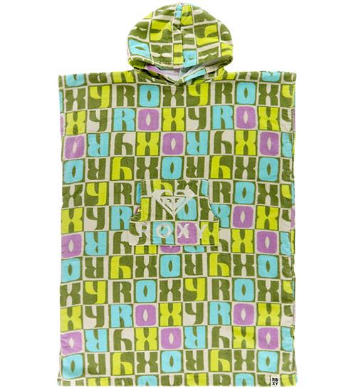 Roxy Badeponcho - Magical Printed - Oil Green Letter Up