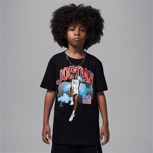 Jordan Customized Air-Digi-T-shirt til større børn - sort