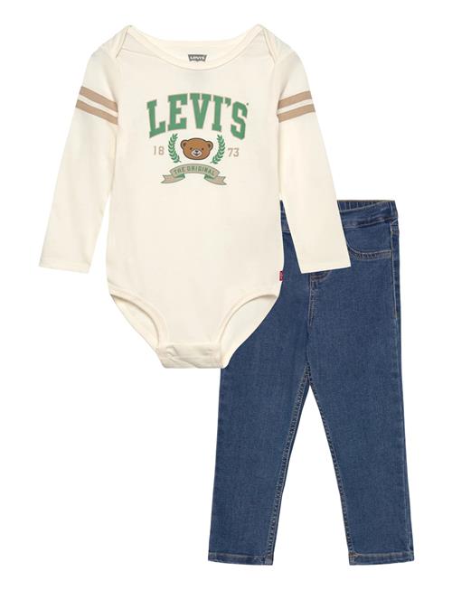 Levi's | Levi's® Football Bodysuit And Jeans 2-Piece Set | 98