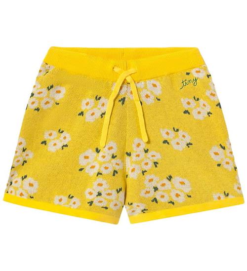 Tiny Cottons Shorts - Strik - Blossoms - Dusty Yellow
