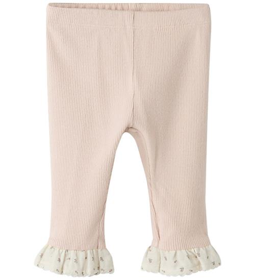 Lil' Atelier Leggins - Rib - NbfTrine - Slim - Peach Whip