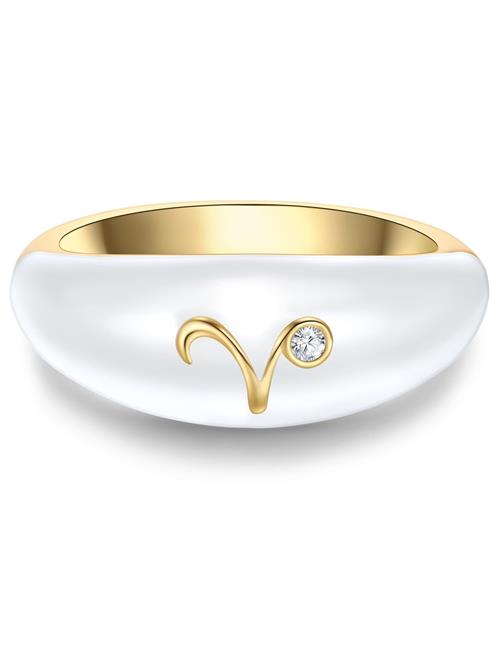 Glanzstücke München Ring  guld / hvid