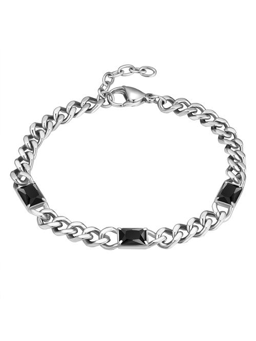 True Rebels Armbånd  sort / sølv