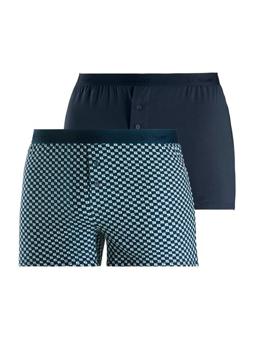 s.Oliver Boksershorts  marin / navy / hvid