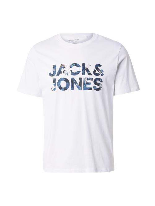 JACK & JONES Bluser & t-shirts 'JJEBryan'  safir / mørkeblå / orange / hvid