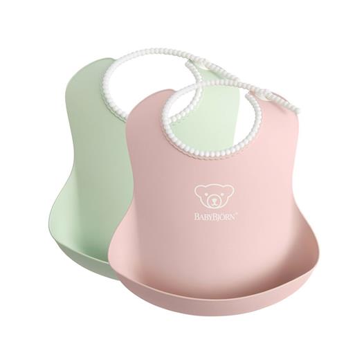 BabyBjörn Baby Bib Powder Pink/Powder Green One Size  Lyserød  One Size  unisex