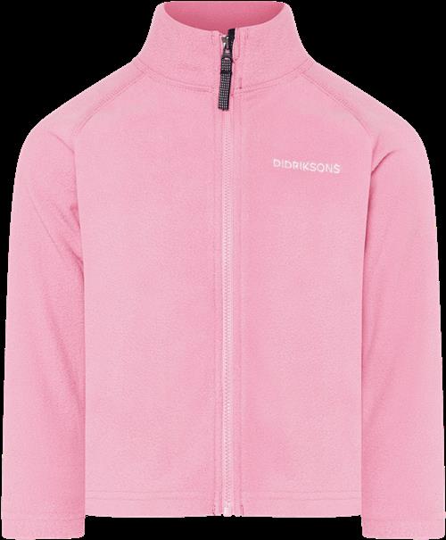 Didriksons Monte Kids 10 Jumper Med Fuld Lynlås Light Heather Pink  Light Heather Pink-100 cm  Lyserød  100 cm  kvinde