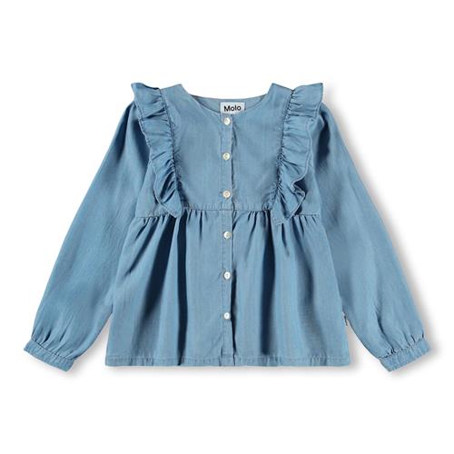 Molo Rashida Skjorte Washed  Washed 92/98 cm  Blå  92/98 cm  kvinde