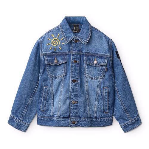 Molo Honore Jeans-jakke True Blue  True Blue 110 cm  Blå  110 cm  mand