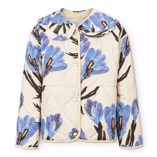 Molo Hailey Quiltet Jakke Painted Crocus  Painted Crocus 110 cm  Creme  110 cm  kvinde