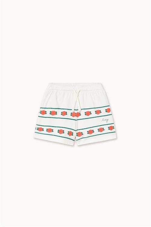 Tinycottons Roses Shorts Off-white  Off-White 6 Y  Hvid  6 år  kvinde