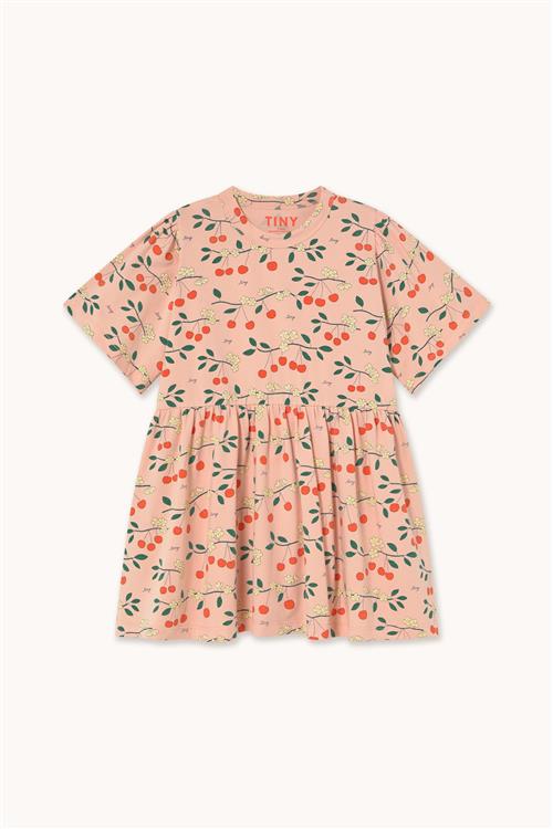 Tinycottons Cherry Trees Kjole Wild Rose  Wild Rose 6 Y  Lyserød  6 år  kvinde