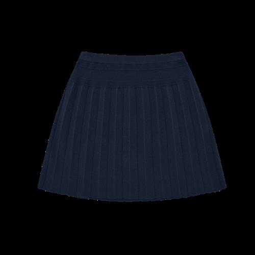 FUB Plisseret Nederdel Dark Navy  Dark Navy-120 cm  Marineblå  120 cm  kvinde