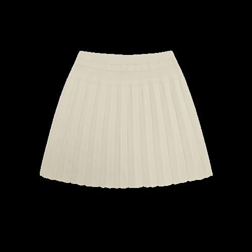 FUB Plisseret Nederdel Ecru  Ecru-100 cm  Creme  100 cm  kvinde