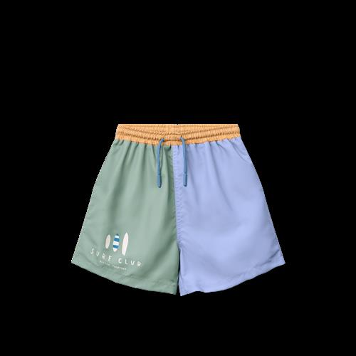 Liewood Duke Boardshorts Med Tryk Peppermint Multi Mix  Peppermint Multi Mix-92 cm  Grøn  92 cm  mand