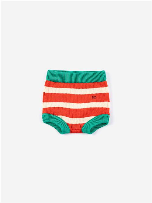 Bobo Choses Striped Culotte Red  Red 12 months  Rød  12 måneder  unisex