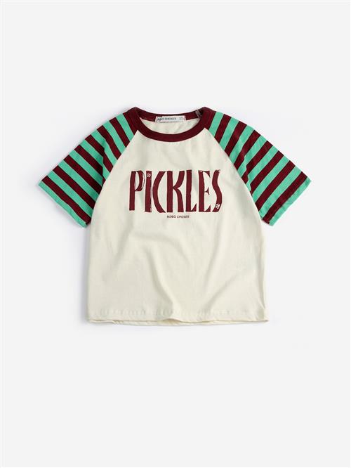 Bobo Choses Spicy Pickles Raglan T-shirt Offwhite  Offwhite 2-3 Y  Hvid  2-3 år  mand