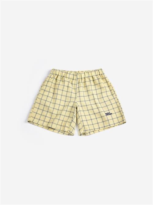 Bobo Choses Spicy Window Pane Shorts Yellow  Yellow 2-3 Y  Gul  2-3 år  mand