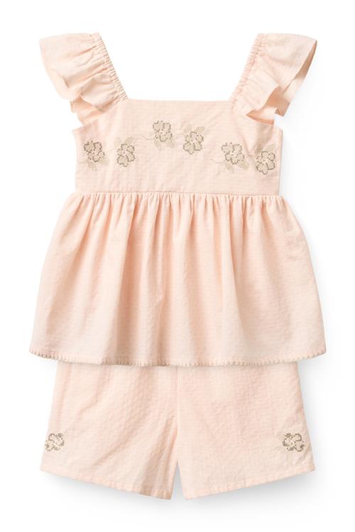 Copenhagen Colors GOTS Sommersæt Dusty Rose Dusty Rose 104 cm  Lyserød  104 cm  kvinde