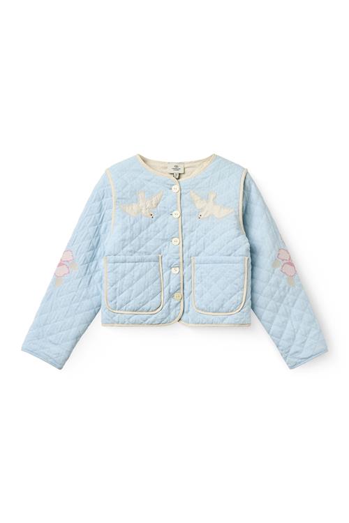 Copenhagen Colors Quiltet Jakke Light Blue  Light Blue 116 cm  Blå  116 cm  kvinde