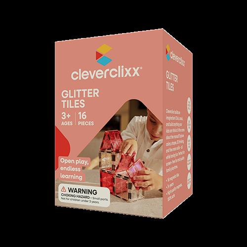 Cleverclixx Glitterfliser Pakke Transparent / Pink 16 Stykker Multicolor  Multi-OS  Lyserød  One Size 3+ Years unisex