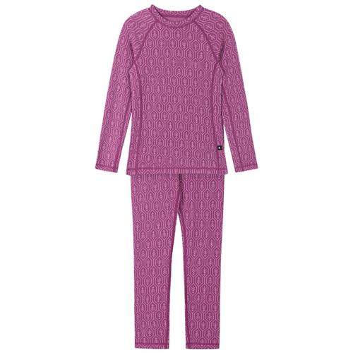 Reima Taival Base Layer-sæt I Uld Red Violet  Red Violet 130 cm  Lilla  130 cm  unisex