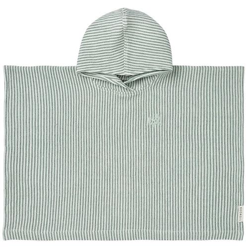 Liewood GOTS Paco Broderet Poncho Y/d Stripe Peppermint / Creme De La Creme Y/D Stripe Peppermint / Creme De La Creme-3-4 Y  Creme  3-4 år  unisex