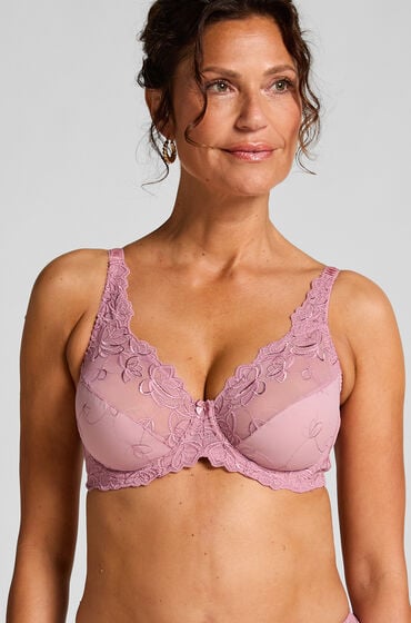 Se Hunkemöller Ikke-formstøbt bøjle-bh Diva Lyserød hos Hunkemøller