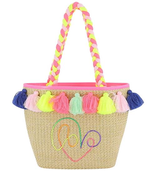 Billieblush Taske - 25 cm - Natur m. Neonfarver