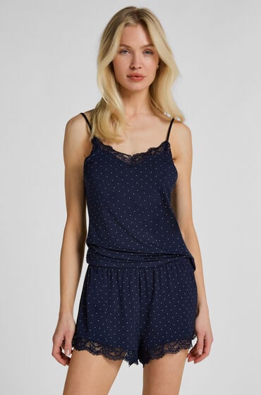 Hunkemöller Pyjamas Sæt Nana Blå