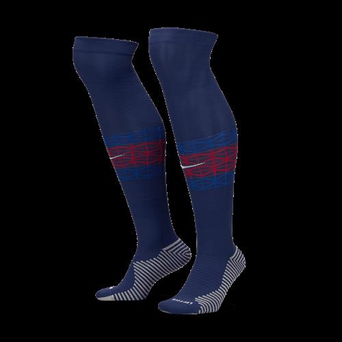 Knælange Paris Saint-Germain Strike Home Nike Dri-FIT-fodboldstrømper - blå