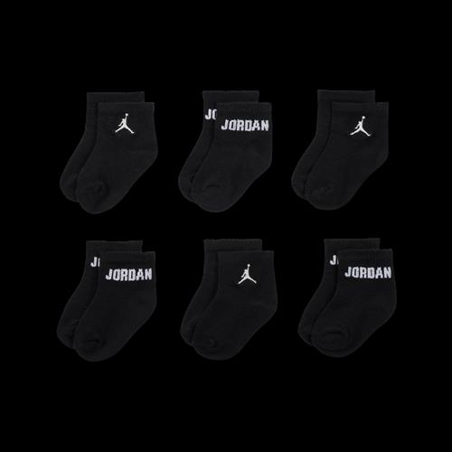 Jordan Everyday Essentials-ankelstrømper til babyer/småbørn (6 par) - sort
