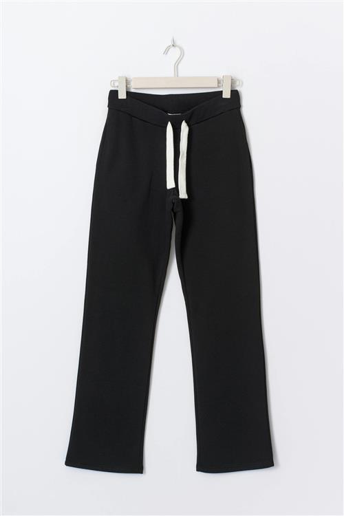 Gina Tricot - 14+ low waist sweatpants tall - bukser - Sort - XXS - Dame