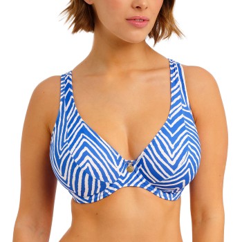 Freya Fiji Falls High Apex Bikini Top Hvid/Blå H 65 Dame