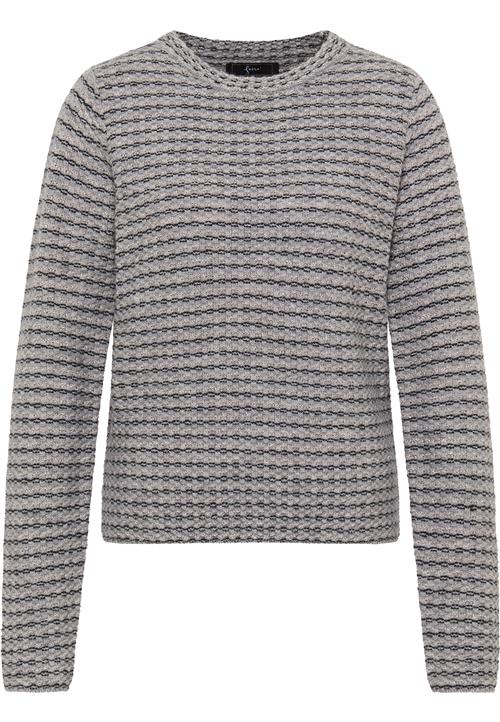 faina Pullover  grå-meleret / sort