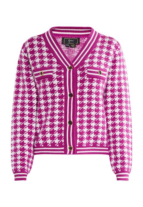 faina Cardigan  fuchsia / hvid