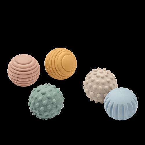 Liewood Dorian Sensoriske Bolde Til Babyer Beach Blue / Multi Mix  Beach Blue / Multi Mix-One Size  Blå  One Size  unisex