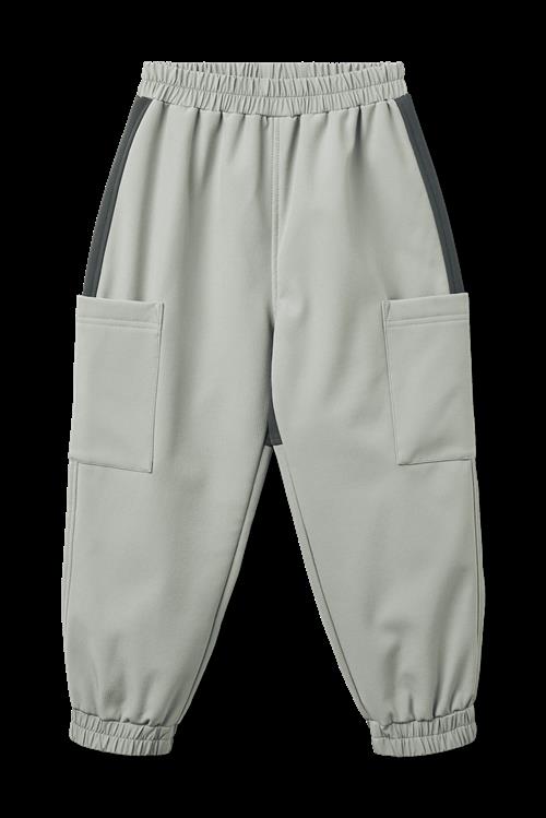 Wheat Softshell Trackpants Minno Light Flint Light Flint 92 cm  Grå  92 cm  unisex