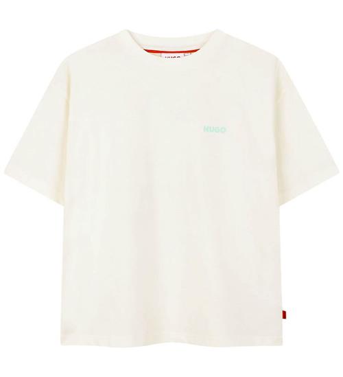 HUGO T-shirt - Off White m. Print