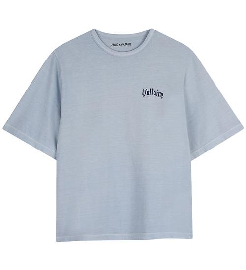 Zadig & Voltaire T-shirt - Jon - Lyseblå m. Print