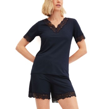 Calida Elegant Dreams Short Pyjama Mørkblå modal Small Dame
