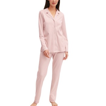 Calida Night Lovers Pyjama With Collar Rosa bomuld Medium Dame