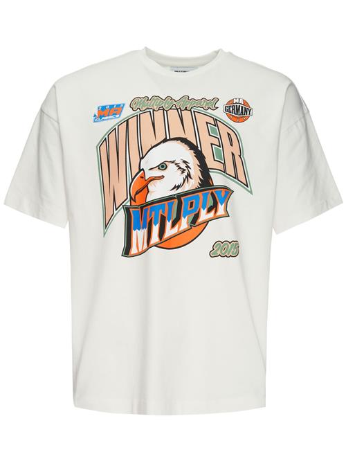 Se Multiply Apparel Bluser & t-shirts  blandingsfarvet / hvid hos About You