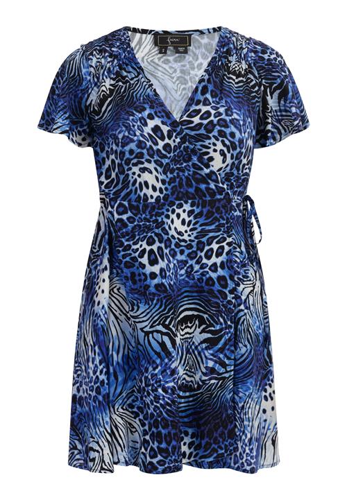 faina Kjole  blå / lyseblå / sort / offwhite