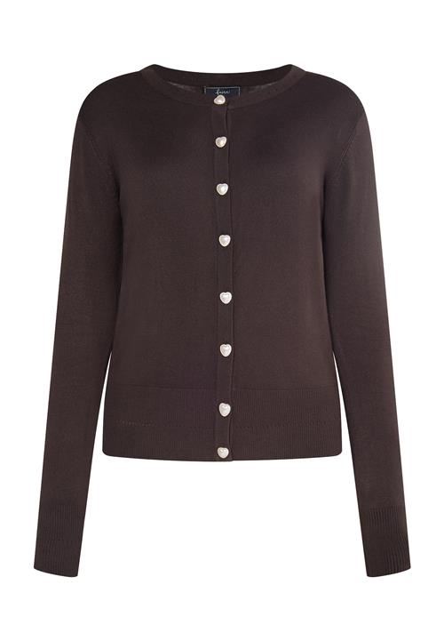 faina Cardigan  mørkebrun