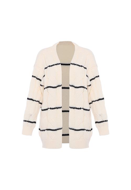 faina Cardigan  natblå / uldhvid